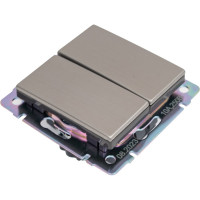 Выключатель Smartbuy 2-клавишный 10А серый никель Нептун SBE-05gn-10-SW2-0