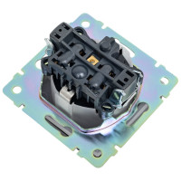 Розетка Smartbuy с заземлением и крышкой 16 А, черная Нептун SBE-05b-16-S1-ZK