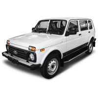 Пороги "Premium" Rival для ВАЗ 2131 (4x4) 5-дв. (вкл. Urban) 1993-2019 2019-н.в., 180 см, 2 шт., алюминий, A180ALP.6004.1