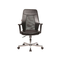 Кресло Easy Chair VBEChair-225 DSL PTW кожзам, черный, сетка черная, хром 979629