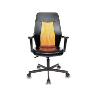 Кресло Easy Chair VBEChair-225 PTW кожзам черный, сетка оранжевая TW38-3 794292