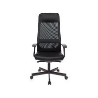 Кресло Easy Chair VBEChair-651 TPU кожзам черный, сетка черая, металл 794760