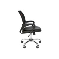Кресло Easy Chair VTEChair-304 TPU кожзам черный/сетка черный, хром 1216342