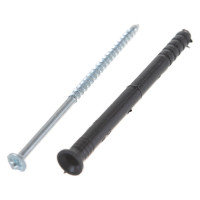 Дюбель-гвоздь с потайным бортиком BEFAST 6x80, 100 шт. KSML06080100S