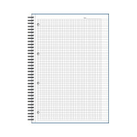 Бизнес-тетрадь Attache Selection LightBook 100 листов, клетка, А4, спираль, синяя обложка, белый блок, 70 г/квм 494589
