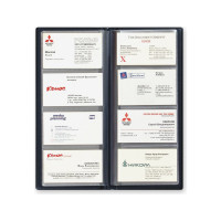 Настольная визитница Attache 2350И-201 на 96 визиток, ПВХ, синий, Россия 107242