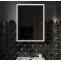 Зеркальный шкаф для ванной комнаты Sancos Cube 600x140x800 с подсветкой, арт. CU600