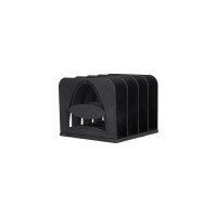 Лоток-сортер для бумаг BRAUBERG Style 4 отделения, 210x210x170 мм, сборный, черный 238113