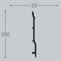 Напольный плинтус Bello deco XPS П 17 250x23 мм 00-00104837