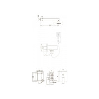 Встраиваемый смеситель BelBagno Romano ROM-DSET-CRM