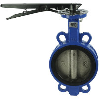 Дисковый поворотный затвор DN.ru  GGG50-GGG40-EPDM Ду100 Ру16 с рукояткой D050-08308