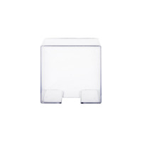 Пластиковая подставка для бумажного блока Classic BRAUBERG 90x90x50 мм, прозрачная 20 шт 238091