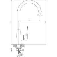 Смеситель для кухни ESKO Lagos LG 519