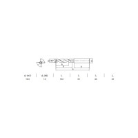 Сверло твердосплавное 10.5х55х102 мм ZCC-CT 1534SU03-1050 KDG303