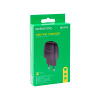 Сетевое зарядное устройство Borofone ba49a vast power 1xusb, 2.1а, черный 0L-MG-WF317