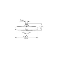Верхний душ Grohe Tempesta 210 расход 6.8 л/мин, хром 26409000