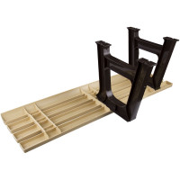 Скамейка ЗПИ Альтернатива 120x40x42 мм, бежево-коричневый М4910