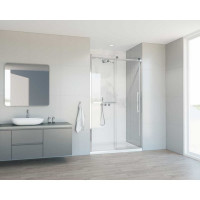 Душевая дверь VINCEA Como Soft 1200, хром, стекло прозрачное VDS-1CS120CL