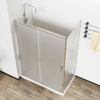 Душевой уголок VINCEA City 1200x900, хром, стекло текстурное VSR-5CT9012MT