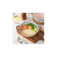 Тарелка Homium Japanese Collection, Home, с ручками, голубой/коричневый, D23.5 см homeJC03
