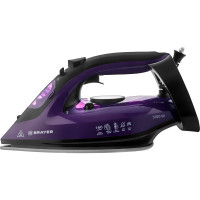 Утюг BRAYER 4012BR 3100 Вт, керамическое покрытие подошвы, пар 160 г/мин, антикапля, функция разбрызгивания, 265 мл, вертикальное отпаривание BR4012