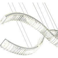 Подвесной светильник ST luce хром/прозрачный led 1x50w 3000k, SL6206.103.50