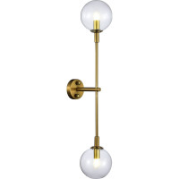 Настенный светильник (бра) ST luce золотистый/прозрачный g9 2x5w 4000k, SL1506.201.02