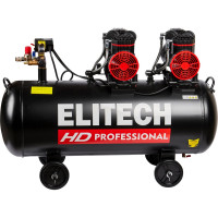 Компрессор безмасляный малошумный Elitech ACF 500-120S 204541