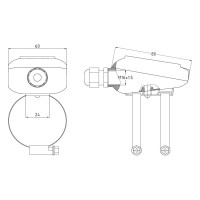 Датчик температуры накладной КЭАЗ OptiSensor ALTF2-PT1000 284731