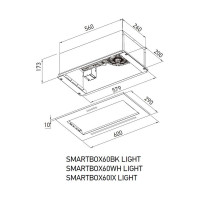 Полновстраиваемая вытяжка MEFERI SMARTBOX60BK LIGHT МФ-00000531