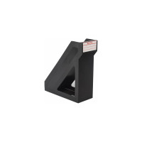 Вертикальный лоток для бумаг BRAUBERG Basic 265х100х285 мм, черный 237009
