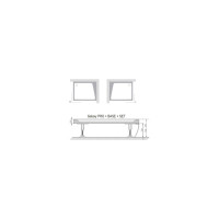 Угловая панель Ravak GIGANT PRO 120x90 Левая с креплением белая, XA83GL71010 00000018552
