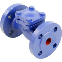 Клапан обратный подъемный DN.ru 287A Ду20 Ру16 фланцевый, чугунный D100-02372