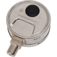 Манометр от 0 до 600 бар из нержавеющей стали, D100 мм, NPT 1/2", штуцер снизу A-Flow G32-S-8N-100A-600bar