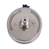 Манометр от 0 до 4 бар из нержавеющей стали, D63 мм, NPT 1/4", штуцер сзади по центру A-Flow G32-S-4N-63B-4bar