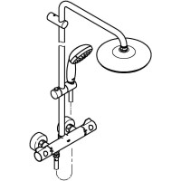 Душевая система GROHE Bau System 210, с термостатическим смесителем, хром 26699000