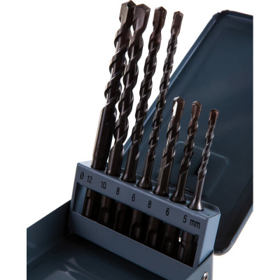 Набор буров по бетону Prefix (7 шт; 5,6,8x110 мм; 6,8,10,12x160 мм; SDS-plus) Heller TD26594