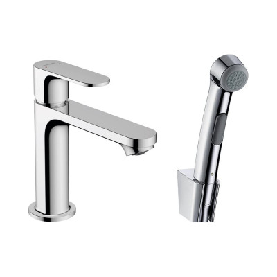 Смеситель для раковины Hansgrohe Rebris e 110, с гигиеническим душем 72215000 122449