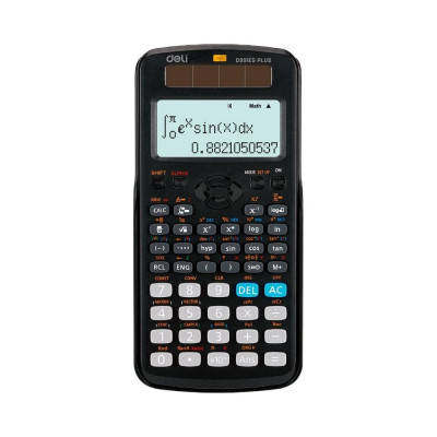 DELI Калькулятор научный ed991es 12-разрядный 417 функций черный 162x82x18 мм, 1754770