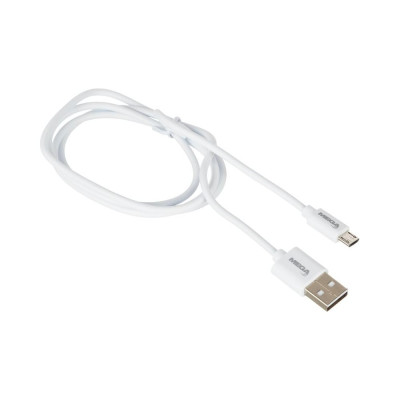 Кабель ProMega u152, 2,4a, 1м, usb - micro-usb, tpe, белый 1639347