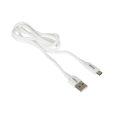 Кабель ProMega u28, 2,4a, 1м, usb - micro-usb, tpe, силикон, белый 1639350