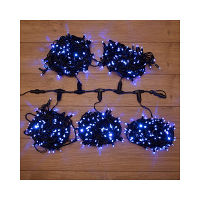 Гирлянда Neon-Night Клип лайт 24В, 5 нитей по 20 м, 665LED синие 323-503