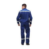 Костюм ГК Спецобъединение МАСТЕР ЛЮКС темно-синий/василек, р.96-100, рост 182-188 Кос 039/ 96/182