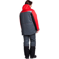 Утепленный костюм ГК Спецобъединение КМ-10 ЛЮКС серый-чёрный-красный, размер 96-100, рост 182-188 Кос 465/ 96/182