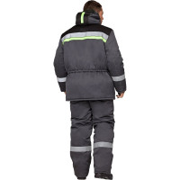 Утеплённый костюм ГК Спецобъединение УРЕНГОЙ серый-черный, размер 128-132, рост 182-188 Кос 314/128/182