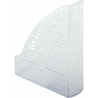 Вертикальный лоток для бумаг BRAUBERG "Standard", 245х70х295 мм, прозрачный 237223