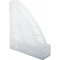 Вертикальный лоток для бумаг BRAUBERG "Standard", 245х70х295 мм, прозрачный 237223