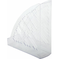 Вертикальный лоток для бумаг BRAUBERG "Standard+", 250х90х300 мм, прозрачный 237227