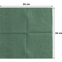 Однослойные бумажные салфетки Luscan Profi Pack 24х24 см зеленые 400 шт 476880