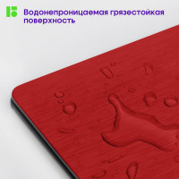 Папка-планшет с зажимом BERLINGO Steel&Style A4, пластик полифом, красная PPf_93003